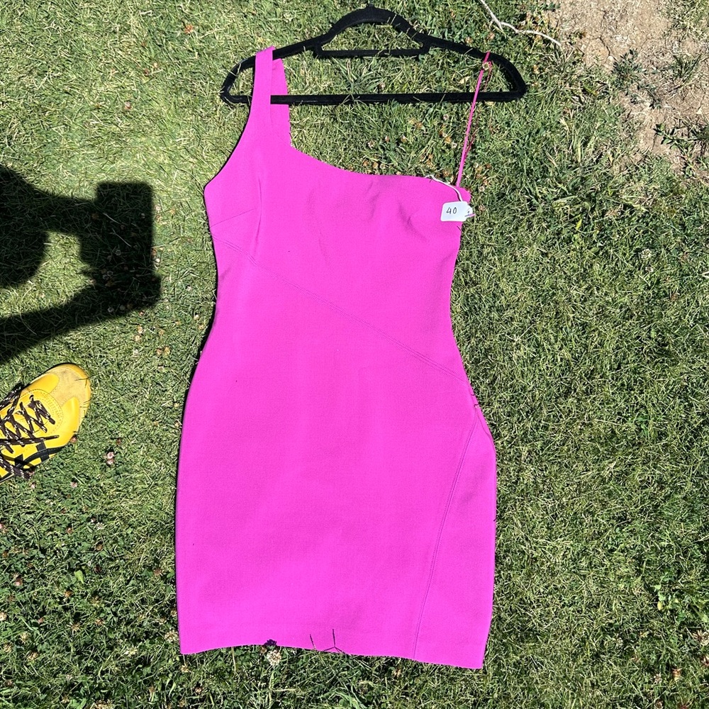Fuschia Pink Mini Dress